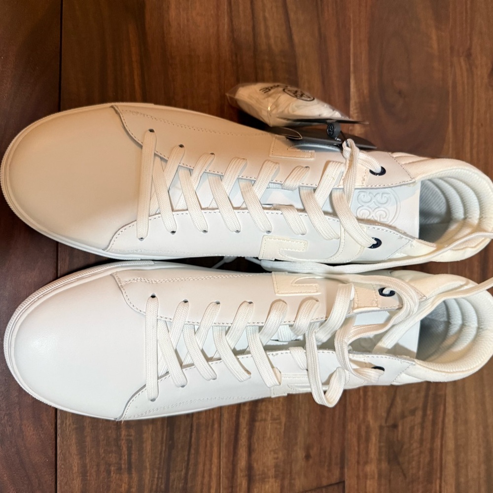 GFore White Leather Men's Sneakers